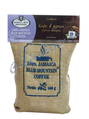 Кофе Jamaica Blue Mountain Coffee в зернах средняя обжарка 500 гр