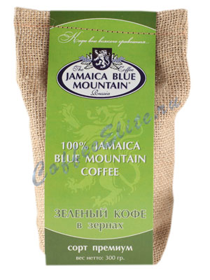 Кофе Jamaica Bue Mountain (Ямайка Блю Маунтин) в зернах зеленый